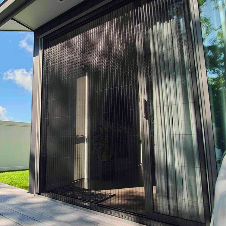 retractable-pleated-sliding-door-bug-screen,-northland-nz